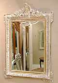 french antique painted mirror